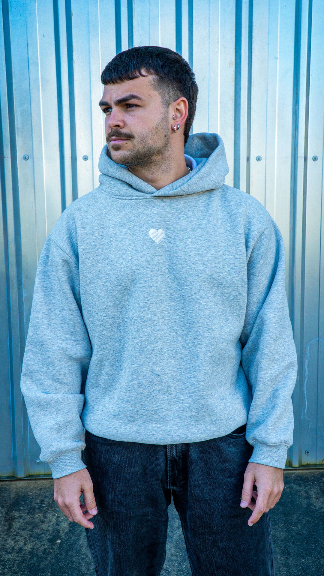 Sudadera Balloon Gris Claro